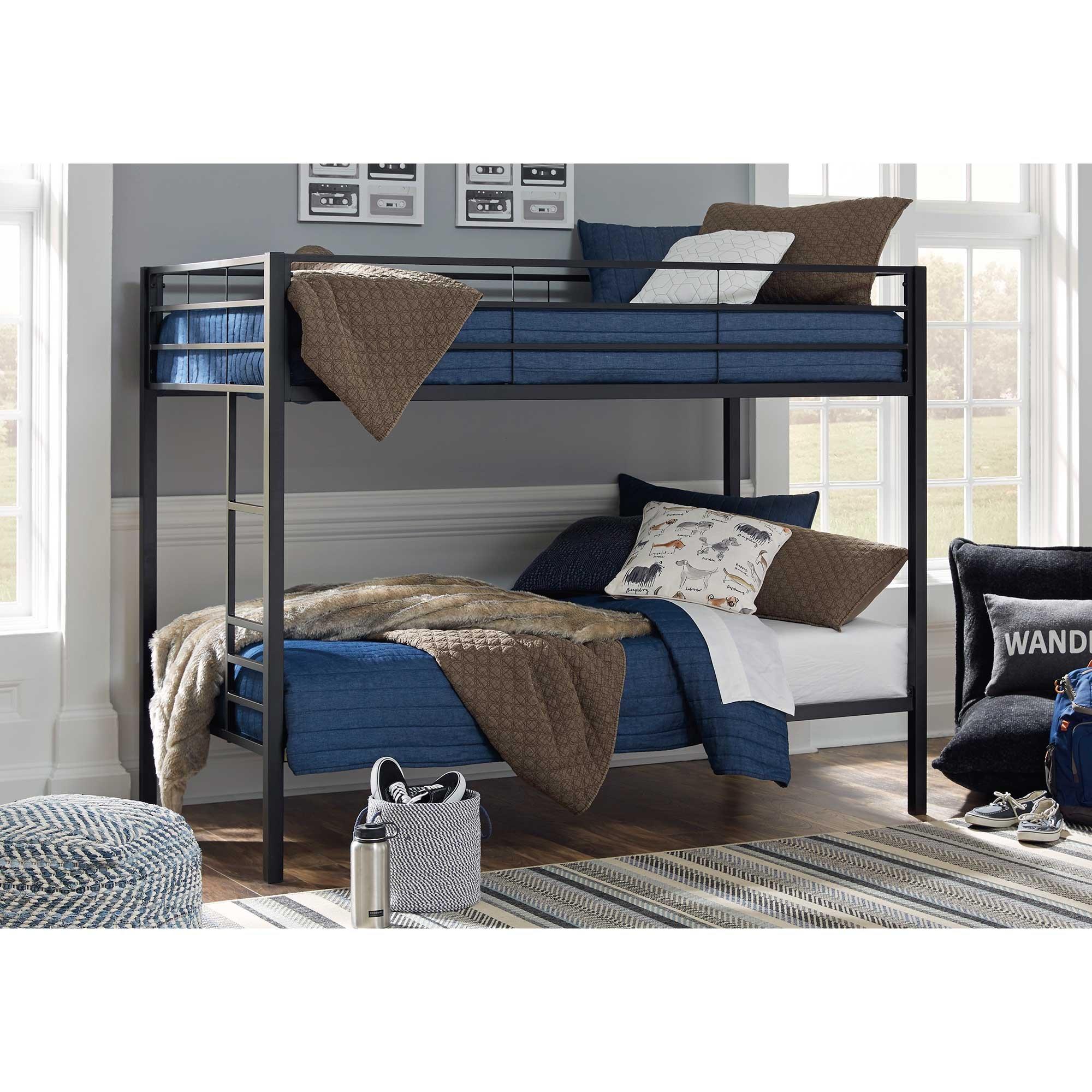 Rent to Own Ashley Furniture Industries Broshard Twin over Twin Metal